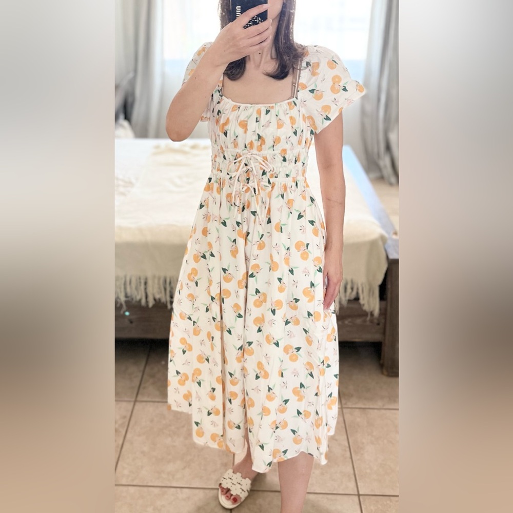Kate Spade white midi dress